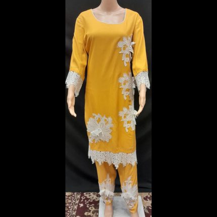 Mustard Lacework Co-ord Set 46