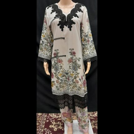 White Printed Co-ord Set 44
