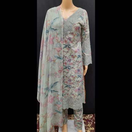 White Embroided Suit 40