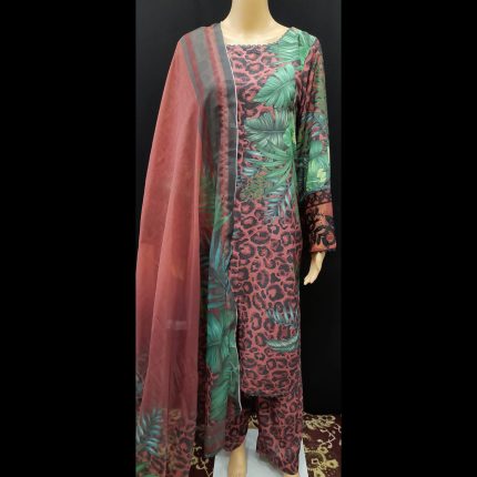 Red Printed Suit 46