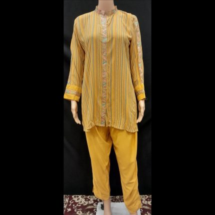 Yellow Printed Co-ord Set 42