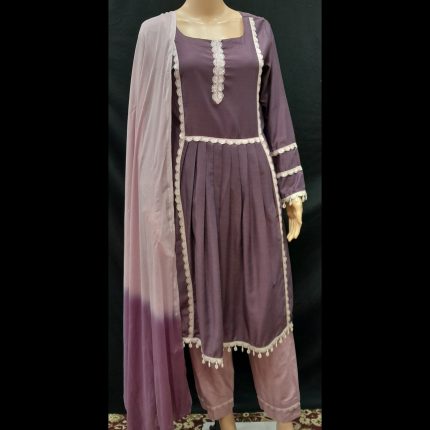 Mauve Designer Suit 38