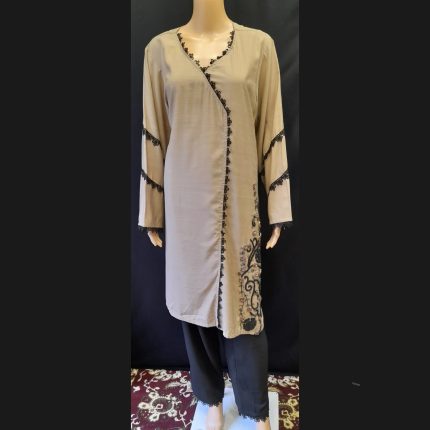 Brown Handwork Co-ord Set With Pant 48