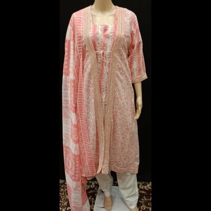 Blush Pink Jacket Style Suit 42