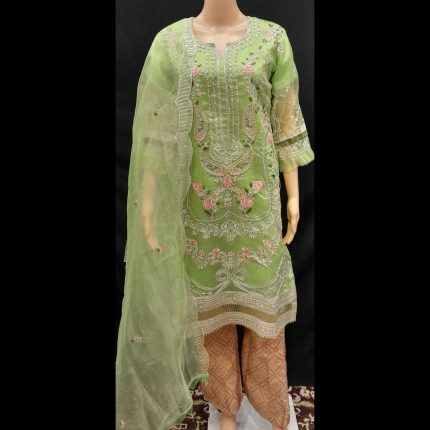Green Embroided Suit 38