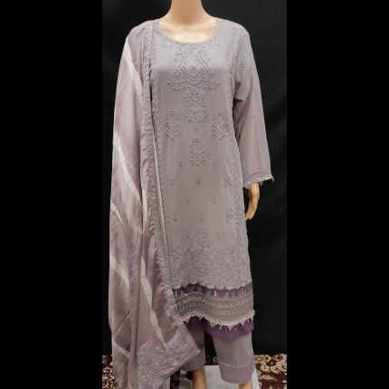 Light Purple Cotton Suit 48