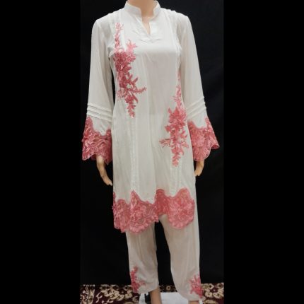 White Patchwork -Designer Co-ord Set 40