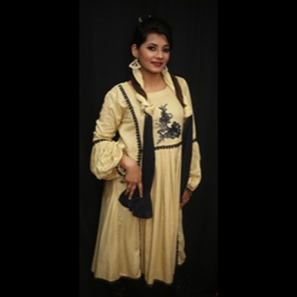 Beige Designer Top With Pant And Dupatta 38